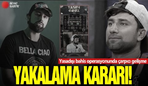 Ünlü fenomen Yasin Obuz yasa dışı kumarcı çıktı: Hakkında yakalama kararı çıkarıldı...