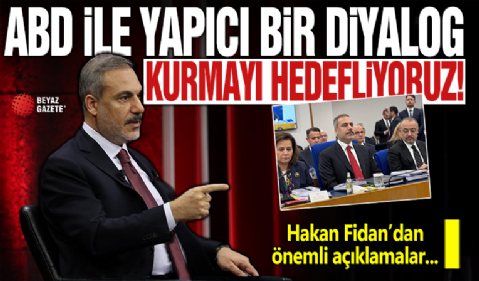 Hakan Fidan komisyonda sunum yaptı: ABD ile yapıcı bir diyalog kurmayı hedefliyoruz