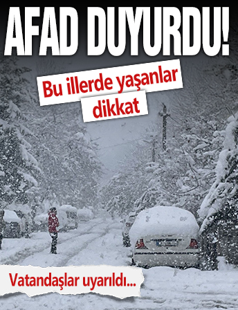 AFAD'dan son dakika '25 Kasım' uyarısı: Vatandaşlar SMS ile uyarıldı, bu illerde yaşayanlar dikkat