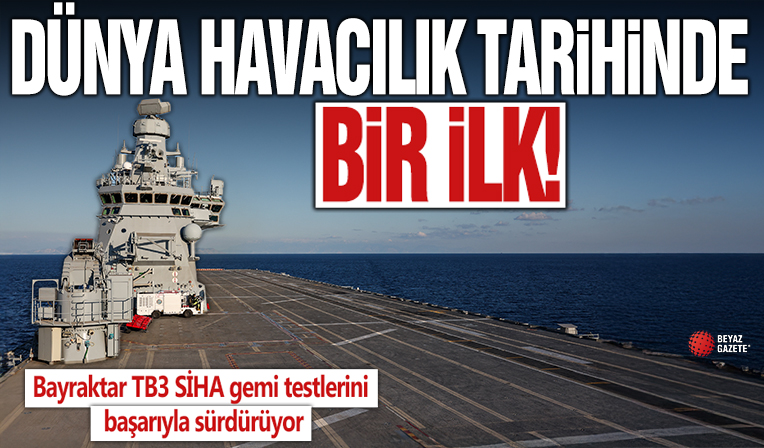 Bayraktar TB3 SİHA gemi testlerini başarıyla sürdürüyor