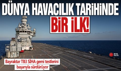 Bayraktar TB3 SİHA gemi testlerini başarıyla sürdürüyor