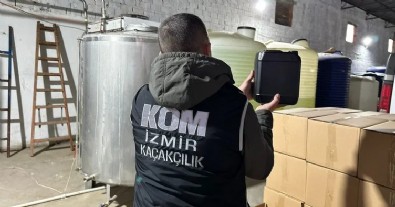 İzmir'de sahte içki operasyonu yapıldı: 28 ton etil alkol ele geçirildi!