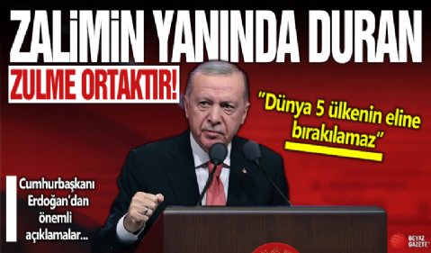 Cumhurbaşkanı Erdoğan'dan açıklamalar