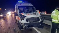 Kırıkkale’de ambulans ve iki otomobil çarpıştı; 1 ölü, 5 yaralı