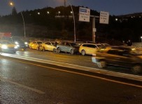 Ankara'da korkutan zincirleme kaza: 2 yaralı