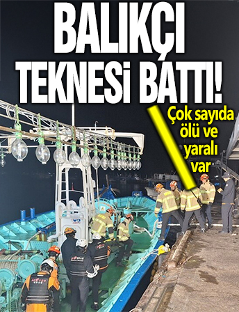 Güney Kore'de balıkçı teknesi battı: 2 ölü, 12 kayıp