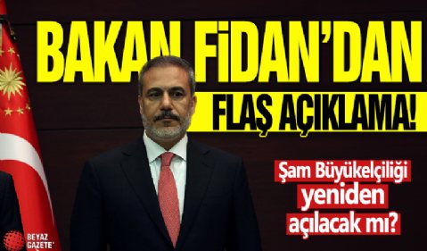 Bakan Fidan: Büyükelçilik için çalışma başlattık