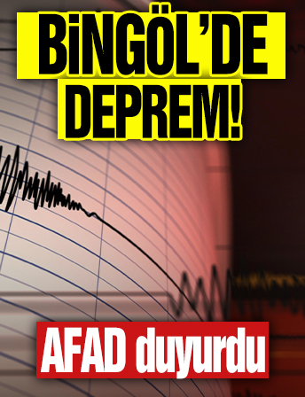 Bingöl'de deprem! AFAD duyurdu