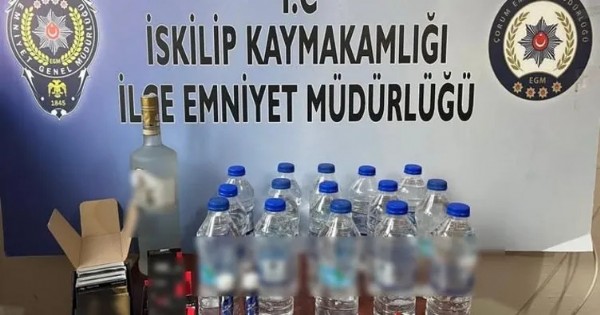 Çorum’da kaçak alkol operasyonu gerçekleşti