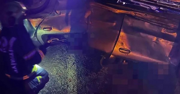 Kontrolden çıkan araç şarampole uçtu: 1 ölü 3 yaralı!