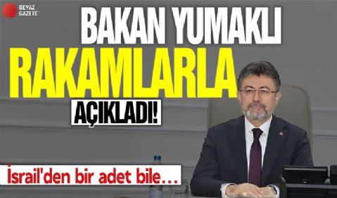 Bakan Yumaklı rakamlarla açıkladı: İsrail'den bir adet bile tohum almıyoruz