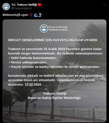 Valilik duyurdu! 'Denize yaklaşmayın'