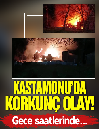Kastamonu’da 6 kişilik aile kış günü evsiz kaldı