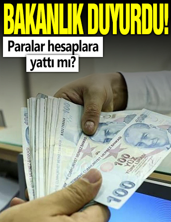 Evde bakım yardımları hesaplara yatırıldı