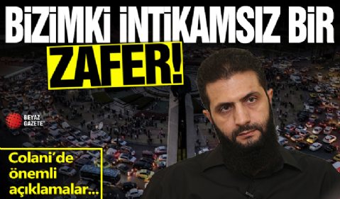 HTŞ lideri Colani: Bizimki intikamsız bir zafer