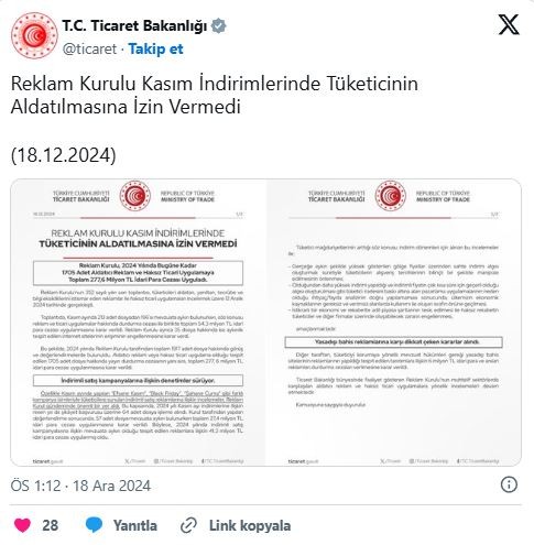 Ticaret Bakanlığı aldatıcı reklamı affetmedi: Rekor ceza kesti