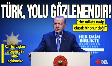 Cumhurbaşkanı Erdoğan'dan önemli açıklamalar