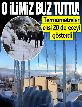 O ilimiz buz tuttu: Termometreler eksi 20 dereyi gösterdi!