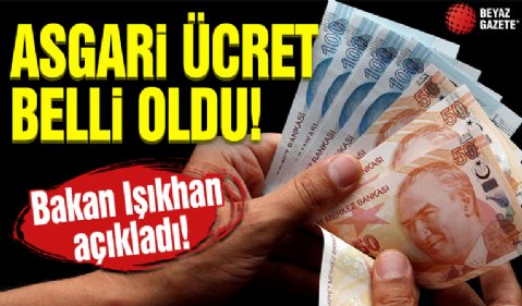 Asgari ücret zammı belli oldu! Asgari Ücret 2025 maaş zammı ne kadar oldu? Bakan Vedat Işıkhan açıkladı