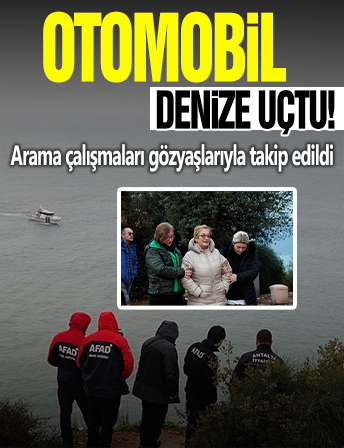 Antalya falezlerde feci olay! Üniversiteli Engin Şeker otomobiliyle denize uçtu: Mıknatısla aranıyor!