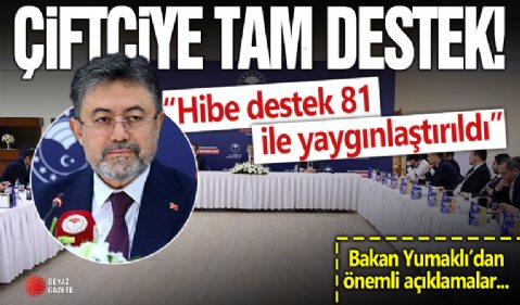 İbrahim Yumaklı: Artık, çiftçimiz sadece bir tıkla, ne kadar destek alacağını öğrenecek