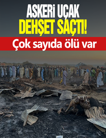 Askeri uçak dehşet saçtı! Çok sayıda ölü var