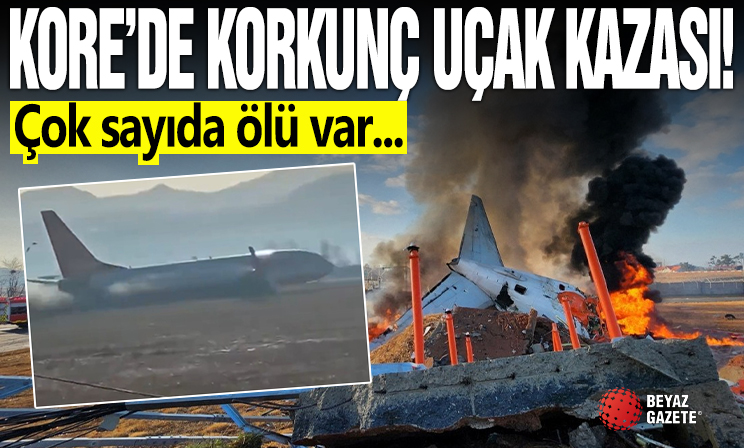 Güney Kore'de uçak kazası: 96 ölü