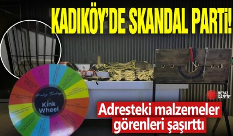 İstanbul Kadıköy’de kafesli kırbaçlı sapkın parti: Adreste ele geçirilenler şaşkına çevirdi!