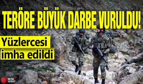 Teröre büyük darbe vuruldu! Yüzlercesi imha edildi