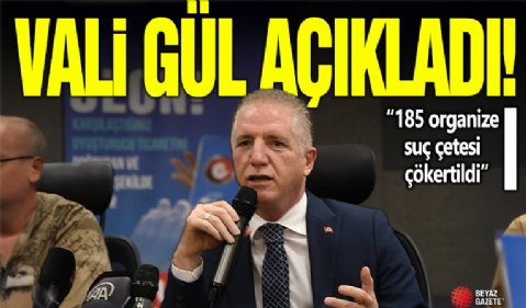 İstanbul Valisi Gül: 185 organize suç çetesi çökertildi