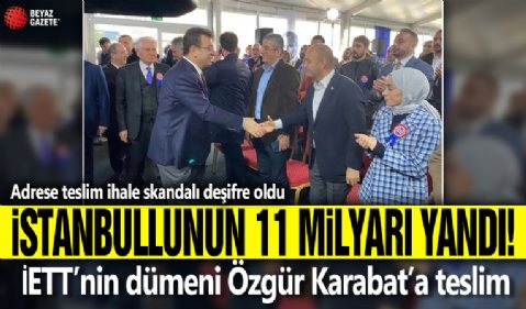 Adrese teslim ihale skandalı deşifre oldu! İstanbullunun 11 milyarı yandı: İETT'nin dümeni Özgür Karabat'a teslim