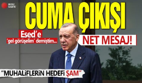 Cumhurbaşkanı Erdoğan'dan açıklamalar