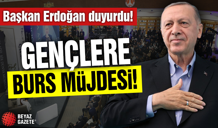 Başkan Erdoğan'dan gençlere burs müjdesi! Rakamı bizzat duyurdu
