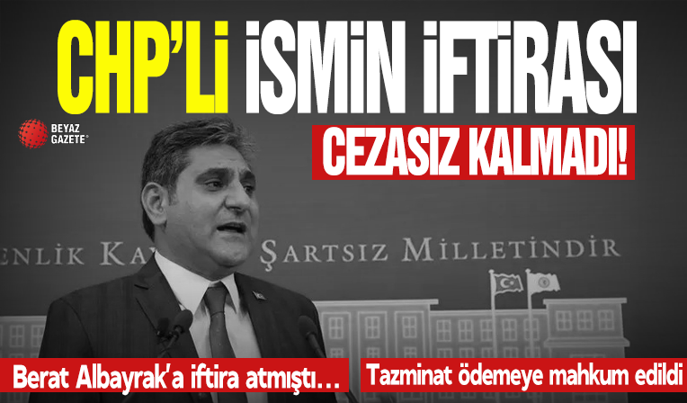 CHP'li Aykut Erdoğdu'nun Berat Albayrak'a iftirası cezasız kalmadı: Tazminat ödemeye mahkum edildi