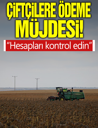 Çiftçilere yılbaşı öncesi ödeme: Hesapları kontrol edin