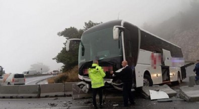 Muğla'da otobüs kazası! 5 kişi yaralandı