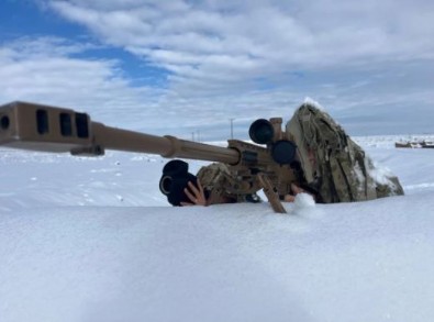 Mehmetçik'in keskin nişancı eğitiminden kareler: 'Tek atış, tek vuruş'