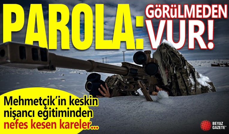 Mehmetçik'in keskin nişancı eğitiminden kareler: 'Tek atış, tek vuruş'