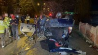 Elazig'da Otomobil Agaçlari Devirip Takla Atti Açiklamasi 2 Agir Yarali