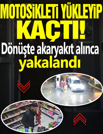 Adana'da düz kontak yapamadığı motosikleti aracına yükleyerek çaldı