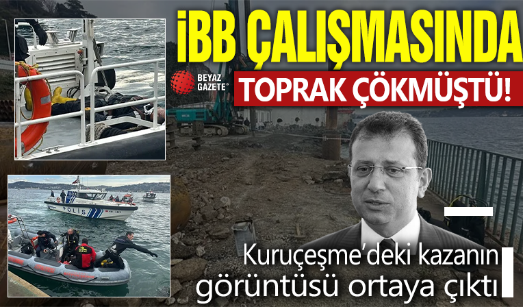 Kuruçeşme’deki kazanın görüntüsü ortaya çıktı: İBB çalışmasında toprak çökmüştü!