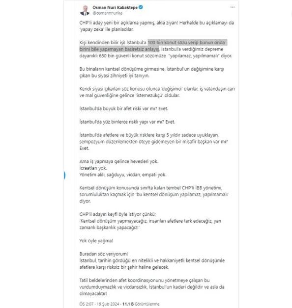 Ekrem İmamoğlu’ndan skandal açıklama: İstanbul’da kentsel dönüşüme karşı çıktı!