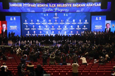 Cumhur Ittifaki'nin Konya Ilçe Belediye Baskan Adaylari Tanitildi