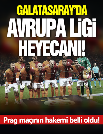 Sparta Prag - Galatasaray maçı hakemi belli oldu! Aslan rövanşa avantajlı gidiyor