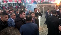 MHP'lilerden Bakan Tunç'a Mehter Marsli, Maytap Ve Konfetili Karsilama