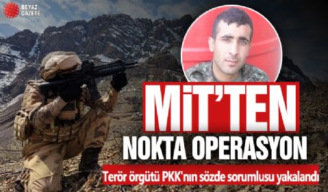MİT'ten nokta operasyon! Terör örgütü PKK'nın sözde sorumlusu yakalandı