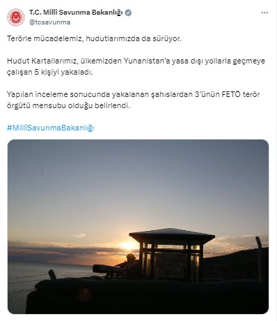 Hudut Kartalları Yunanistan'a kaçarken yakaladı