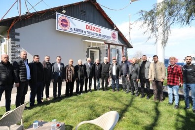 Baskan Özlü Düzce'nin Yükünü Tasiyan Esnafla Bulustu