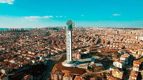 Ankara'nın 'örümcek adamları' havadan görüntülendi