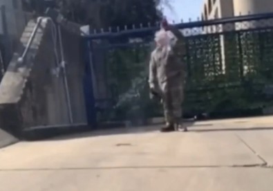 ABD'de Filistin'e destek için sert protesto: ABD askeri kendini yaktı!